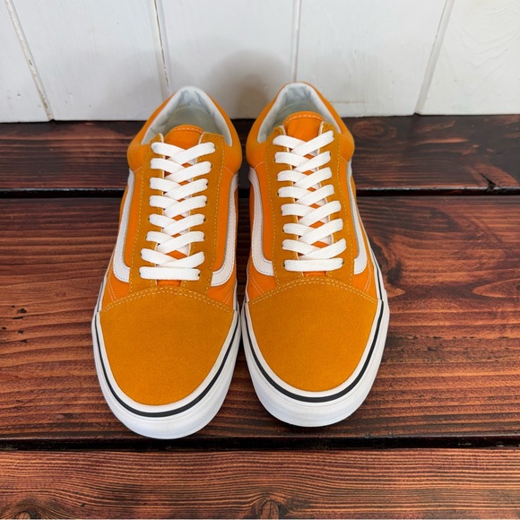 Vans Old Skool Orange Canvas & Suede Sneakers Men’s 10 - Picture 4 of 9